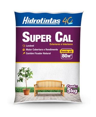 CAL SUPERCAL REFINADO 5KG - HIDROTINTAS