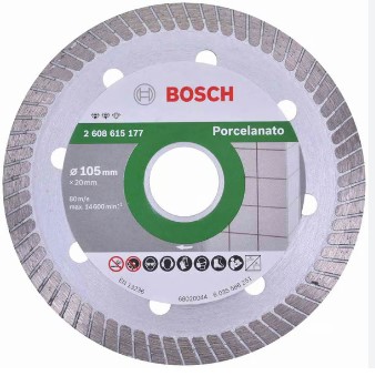 DISCO PORCELANATO TURBO FINO 105MM BOSCH