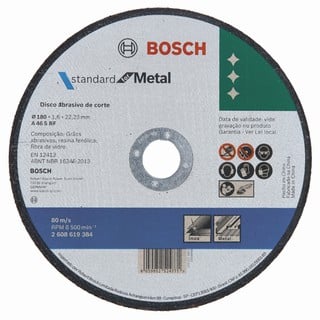 DISCO CORTE INOX/METAL 115X1,0MM BOSCH