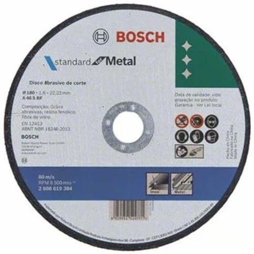 DISCO CORTE INOX/METAL 180X1,6MM BOSCH