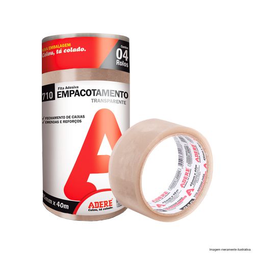 FITA ADESIVA TRANSP. 48MMX50M ADERE