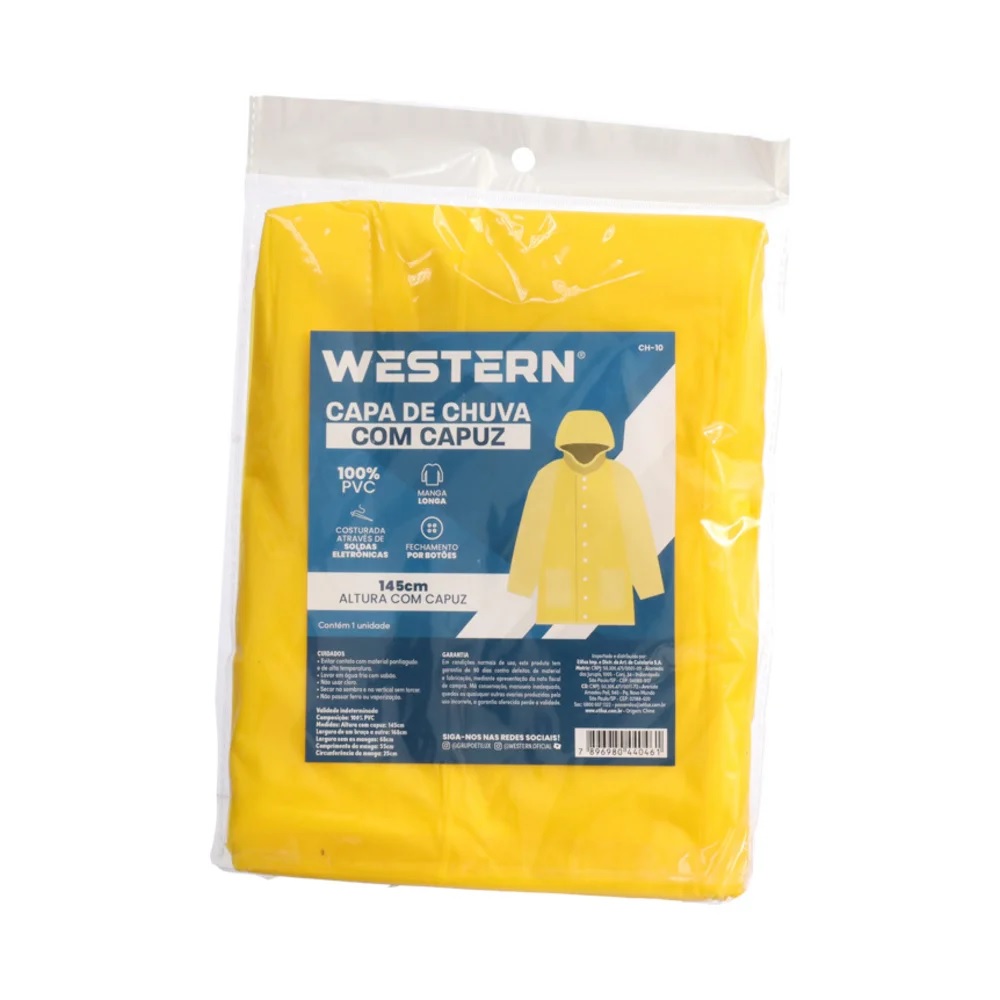 CAPA DE CHUVA PVC ADULTO - WESTERN