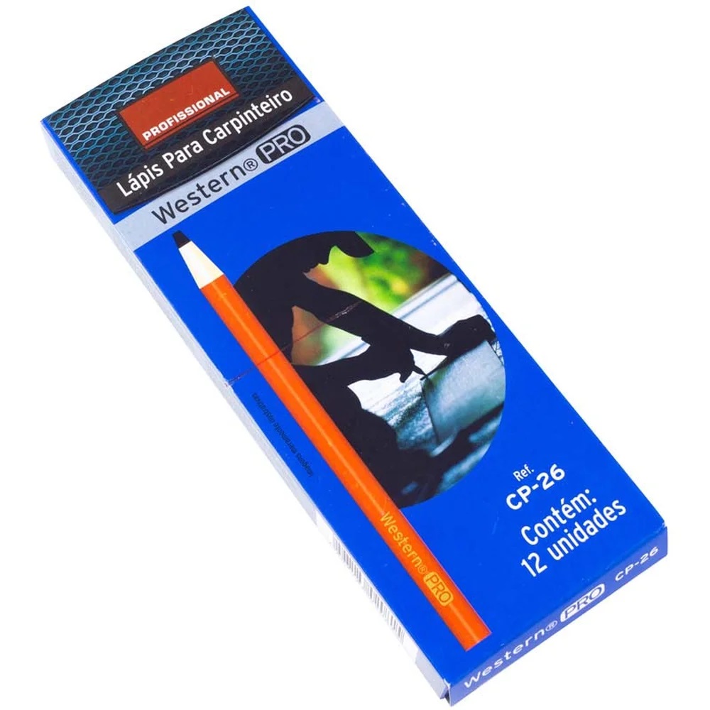 LAPIS PARA CARPINTEIRO CX/12 - WESTERN