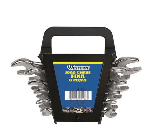 JOGO 6 CHAVES FIXAS 6MM A 17MM - WESTERN