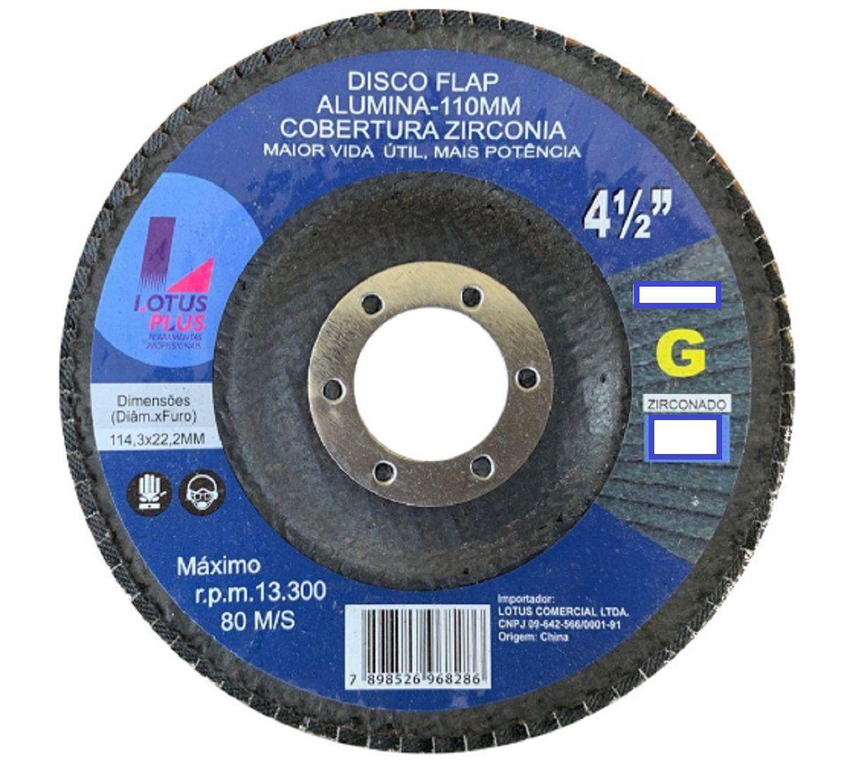 DISCO FLAP 4.1/2  ZIRCONIA 120