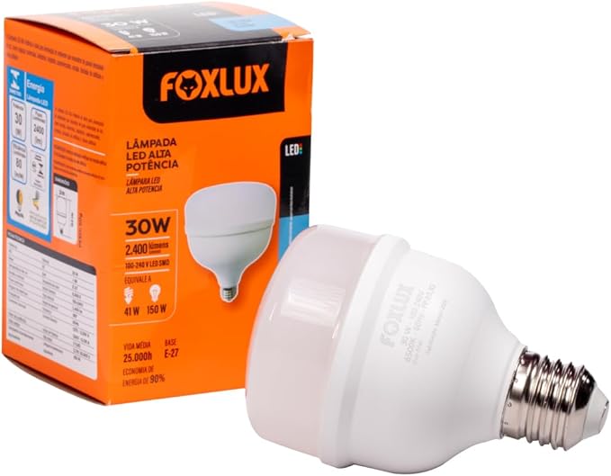 LAMPADA LED 30W BIVOLT 6.500K FOXLUX