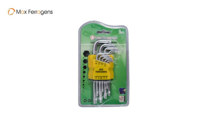 CHAVE DE ALLEN TORX 9PCS PROF. - MAX