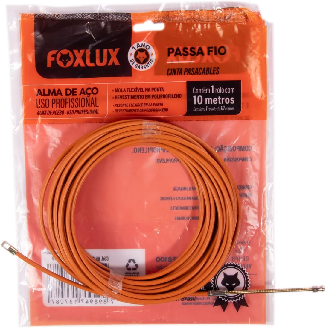 PASSA FIO C/ALMA DE ACO 15M  - FOXLUX