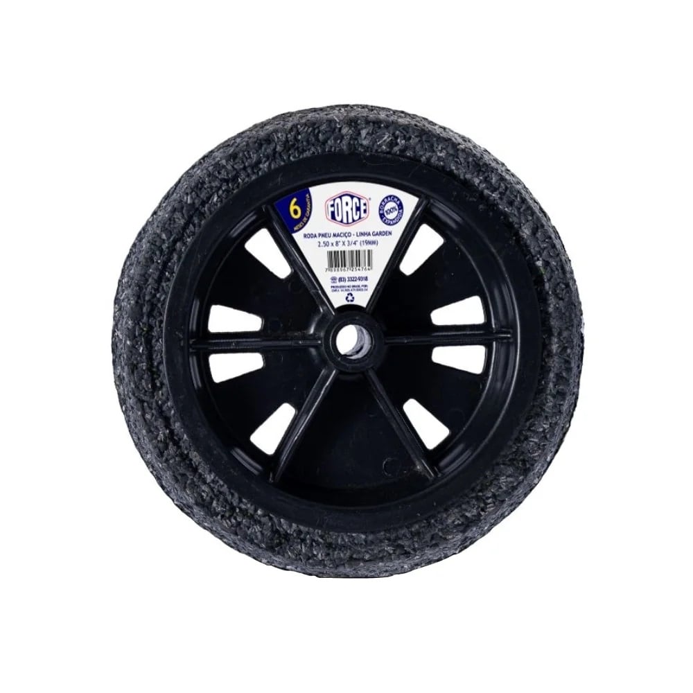 PNEU MACIO COMP 2.50X8X3/4” LINHA GARDEN