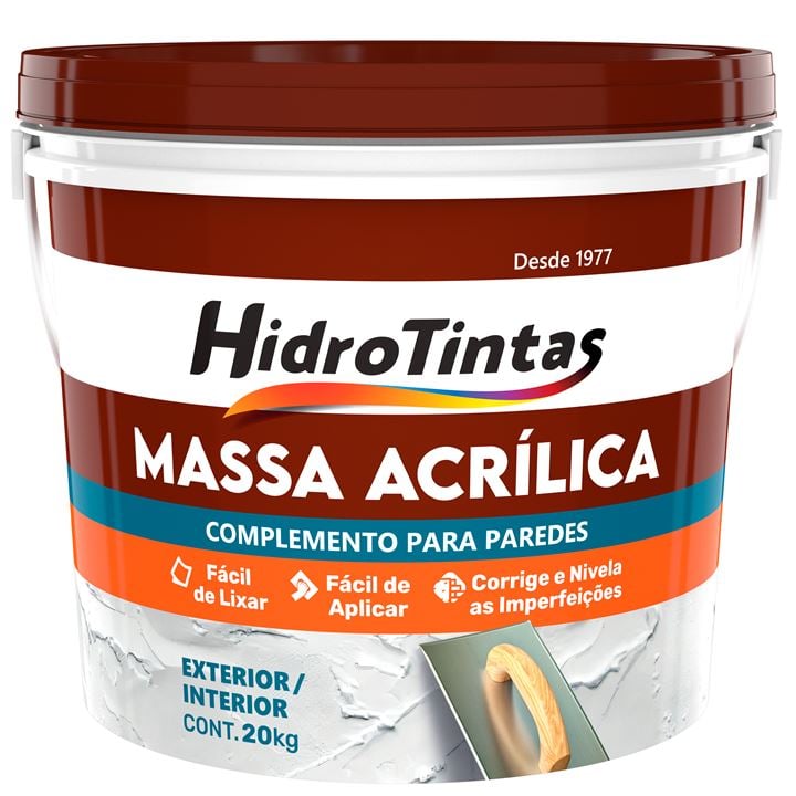MASSA ACRILICA 20KG - HIDROTINTAS