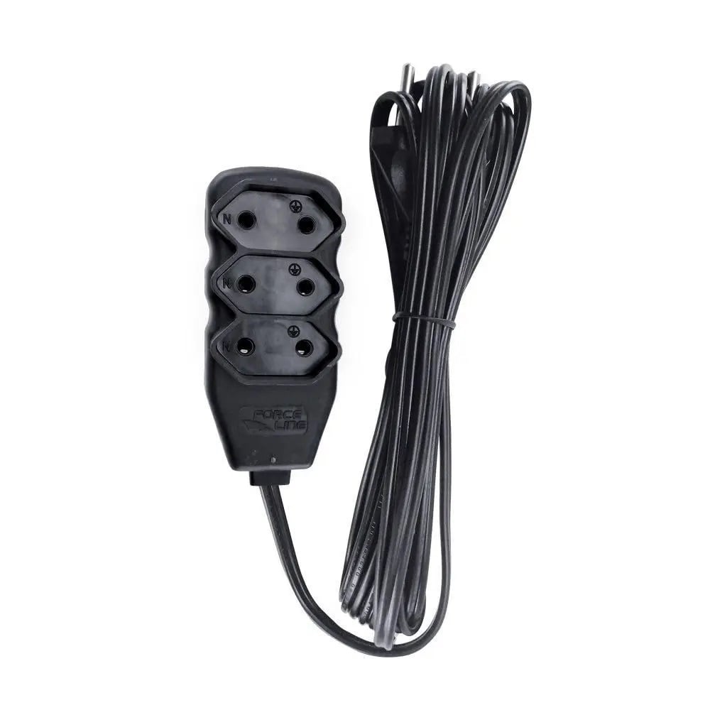 EXTENSAO 3 TOMADAS SLIM BIPOLAR PT 05MT