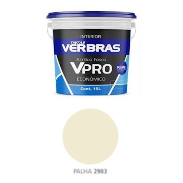 TINTA ACRIL FOSCO 15L PALHA VERBRAS