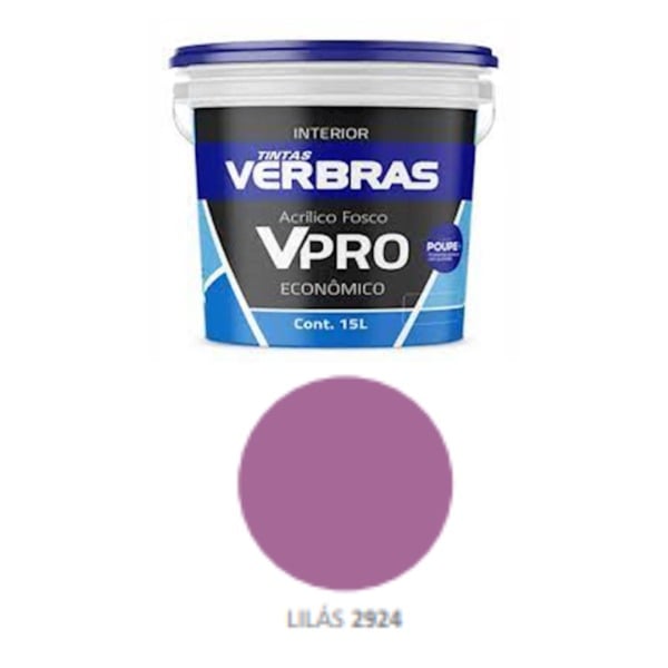 TINTA ACRIL FOSCO 15L LILAS VERBRAS