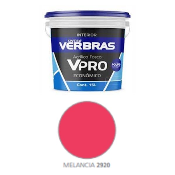 TINTA ACRIL FOSCO 15L MELANCIA VERBRAS