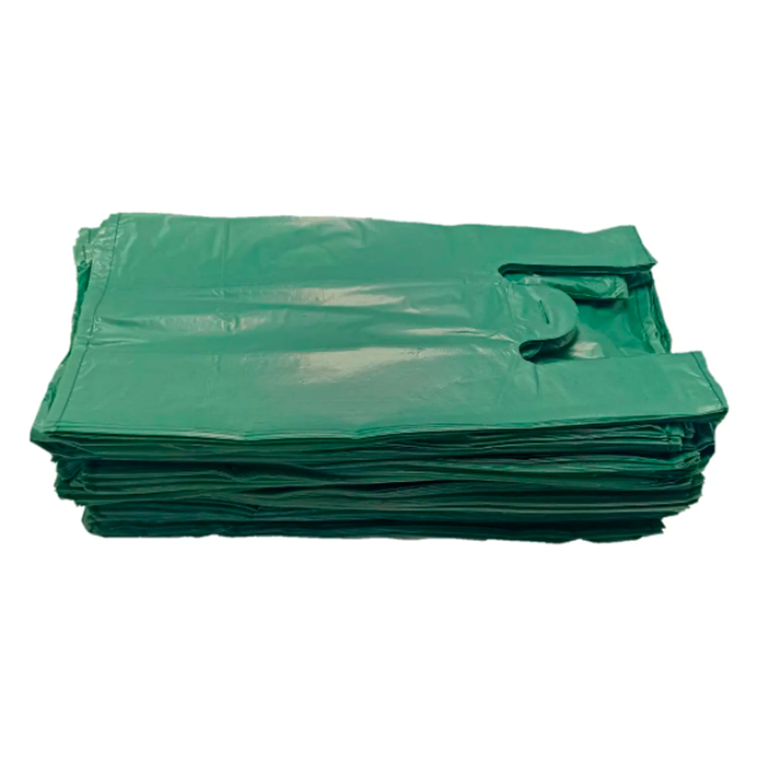 SACOLA VERDE 30X45 5KG MEGA AMBIENTAL